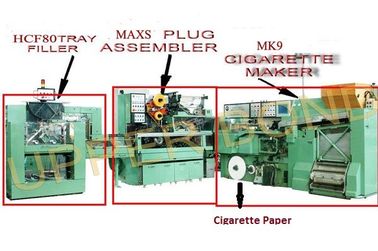 3 Phase Cigarette Rolling Machines Filter Assembling And Tray Filler , High Speed